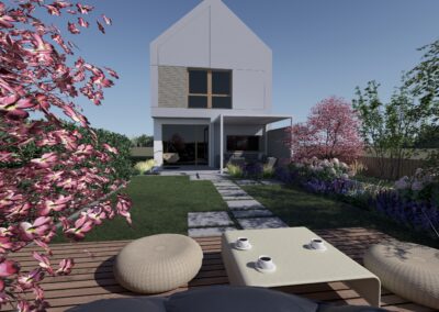 Mały ogródek w Żernikach Wrocławskich w dwóch wersjach