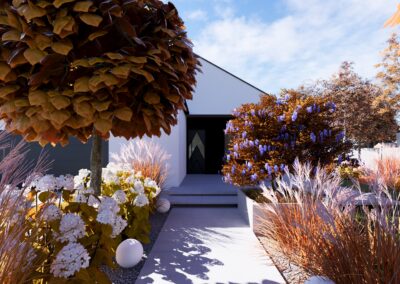 Minimalistyczny ogród w Sycowie